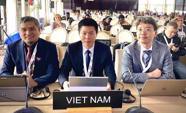 越南代表出席联合国教科文组织《保护非物质文化遗产公约》（2003年公约）政府间委员会第十八届会议。（图：越通社）