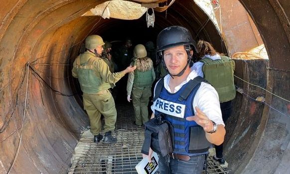 以军在加沙地带发现“迄今为止最大规模”哈马斯隧道。（图：华尔街日报）