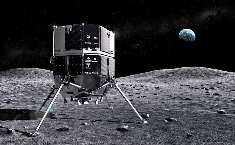 图为ispace无人着陆器登月模拟图片。（示意图：AP）
