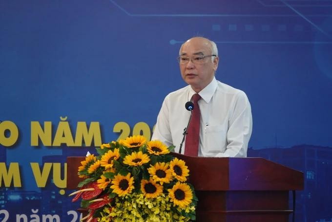 市委宣教处主任潘阮如奎在会上致词。（图：秋红）