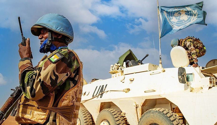 尼日利亚籍维和人员在马里东部提供安全保障。（图：联合国）
