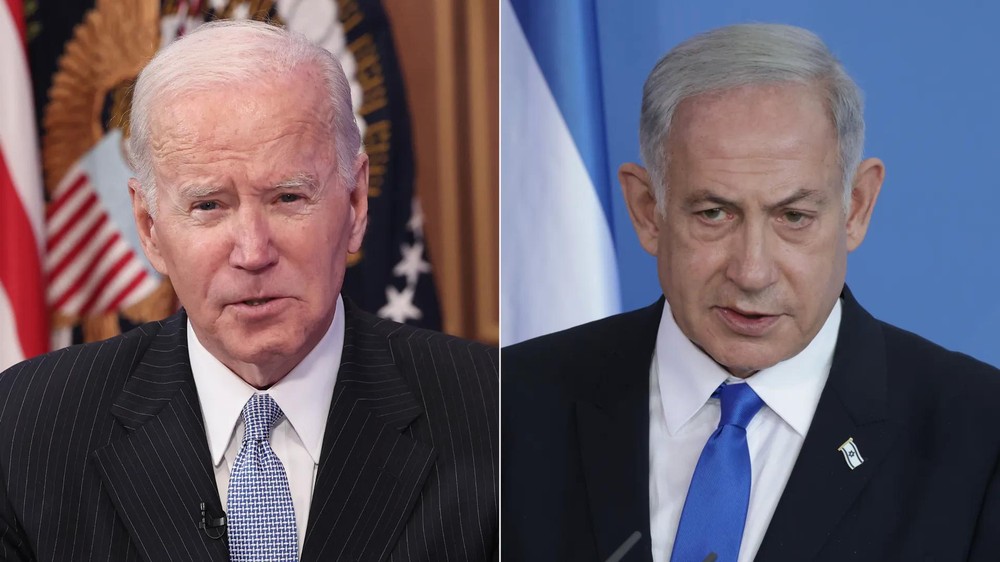 美国总统拜登（右）与以色列总理内塔尼亚胡。（图：Getty Images）