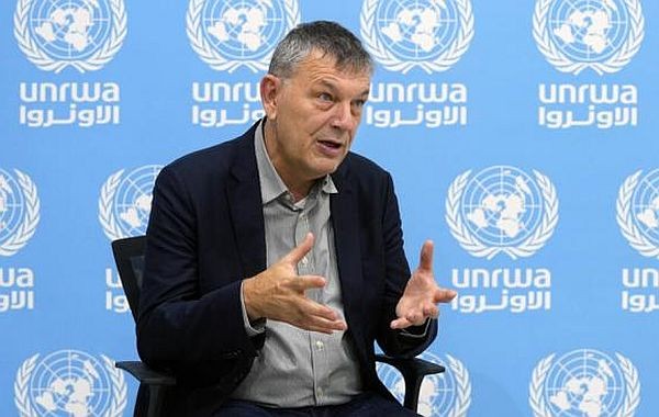 联合国近东巴勒斯坦难民和工程处专员菲利普·拉扎里尼(Philippe Lazzarini)。（图：AP）