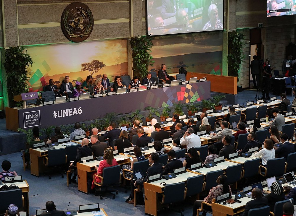 第六届联合国环境大会在肯尼亚首都内罗毕闭幕。（图：新华社）