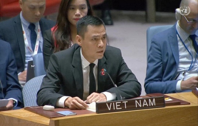 越南常驻联合国代表团团长邓黄江大使。（图：越通社）