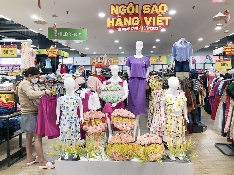 Saigon Co.op旗下零售系统设计「国货之星」计划的产品展销区。