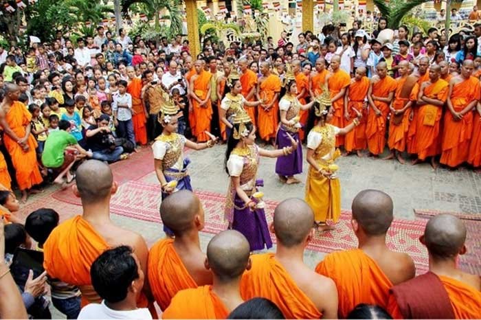 高棉族同胞传统新年活动一隅。（图：BDT）