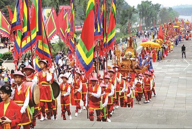 越南始祖雄王祭祀仪式。