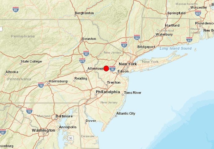 美国东海岸地区发生4.8级地震。（图：互联网）