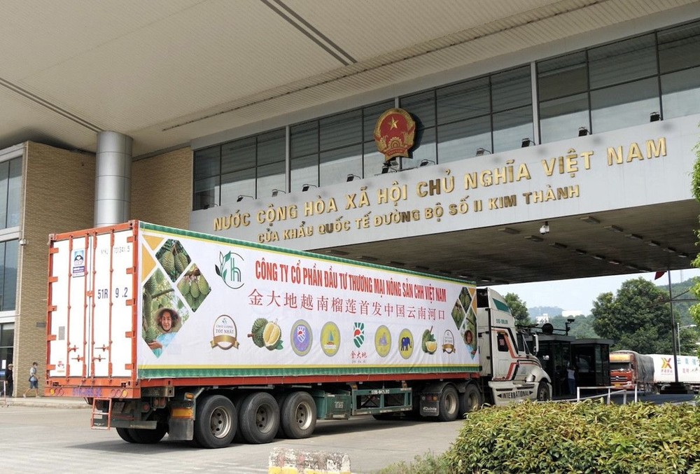 越南农产品出口中国。