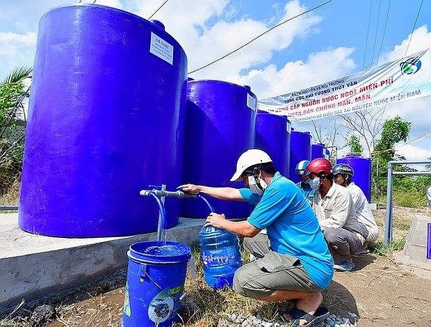政府总理要求集中确保九龙江平原区域各省人民的生活用水供应。（示意图：互联网）