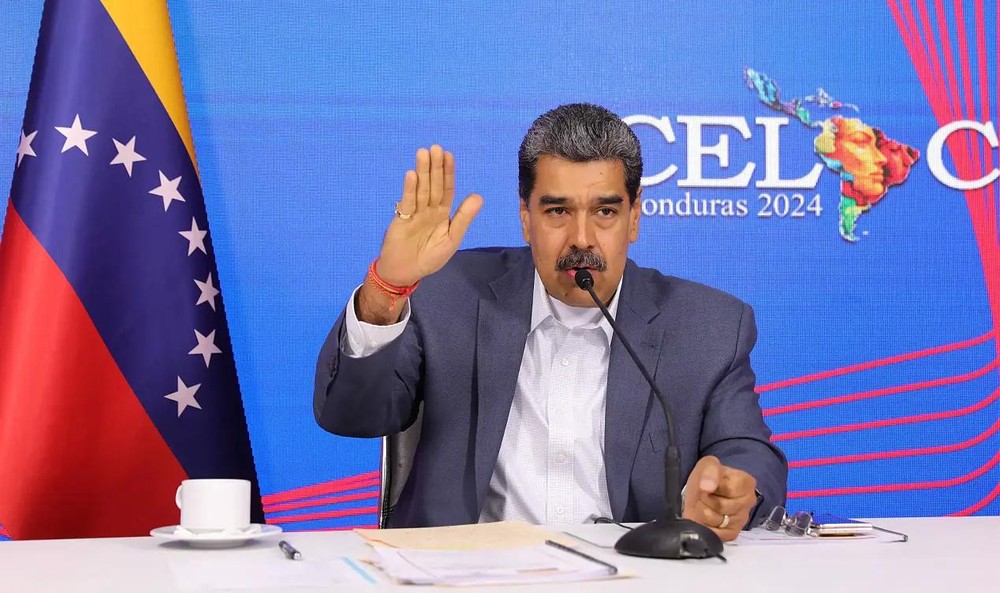 4月16日，委内瑞拉总统马杜罗在加拉加斯出席活动。（图：路透社）