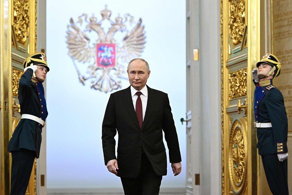 俄罗斯当选总统普京的就职典礼在莫斯科举行。（图：路透社）