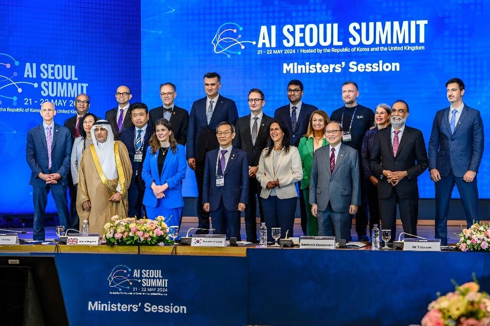 人工智能首尔峰会部长级会议2024年5月22日在韩国首尔举行。（图：AFP）