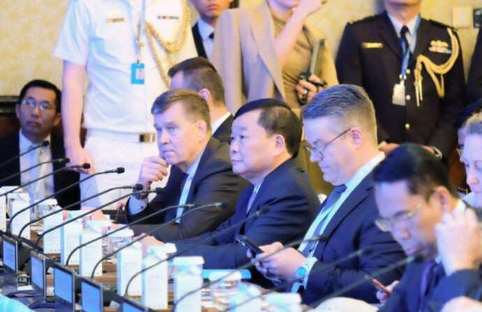 越南国防部代表团出席香格里拉对话会。（图：越通社）