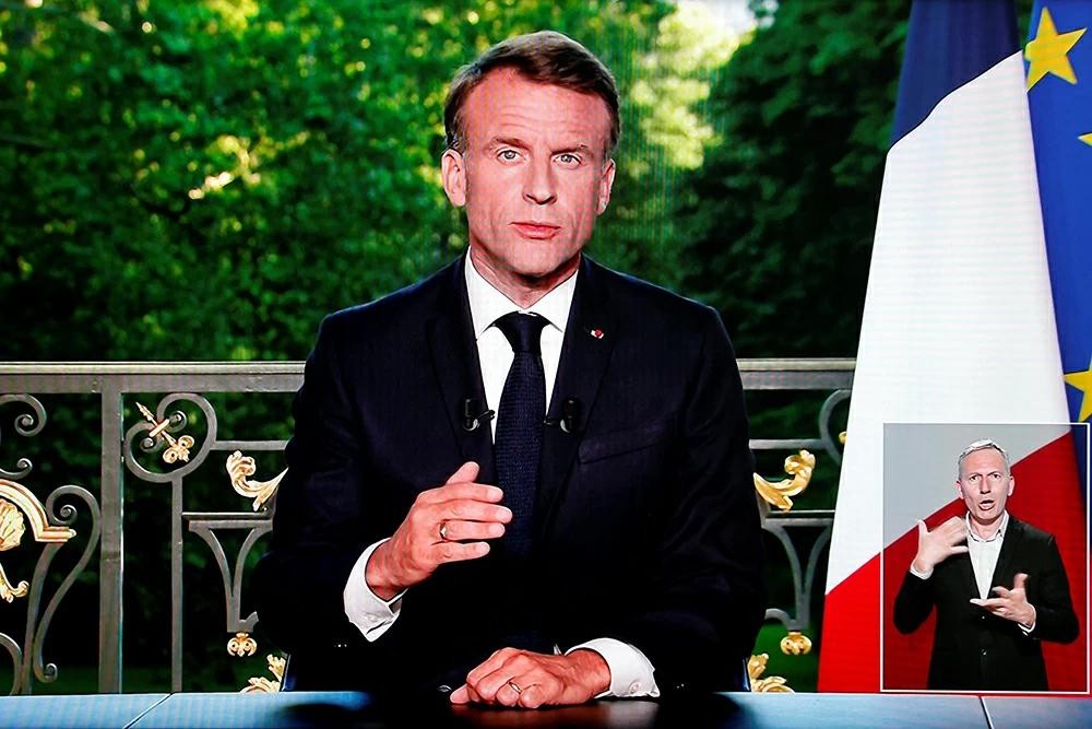 法国总统马克龙。（图：AFP）