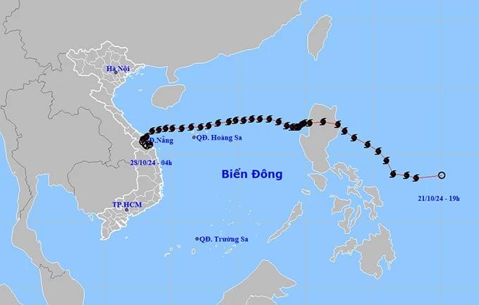 6 号台风减弱为热带低气压。（图：国家水文气象预报中心）