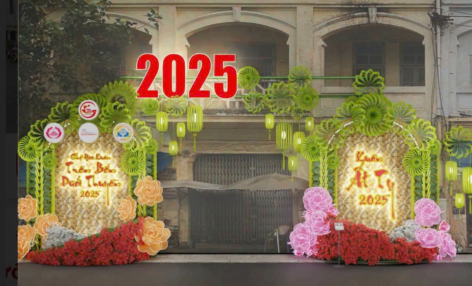 主办方提供的2025 乙已年“岸上船下”春花市设计图一景。