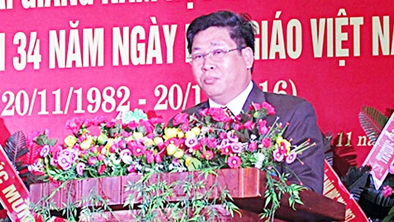 Ông Nguyễn Quyết Thắng, Hiệu trưởng Trường Cao đẳng nghề Quảng Nam 