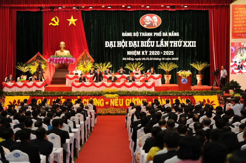 Sáng nay 21-10, Đại hội đại biểu Đảng bộ TP Đà Nẵng lần thứ XXII, nhiệm kỳ 2020-2025 chính thức khai mạc
