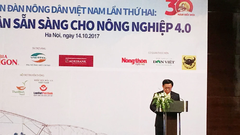 Phó Thủ tướng Vương Đình Huệ phát biểu tại diễn đàn