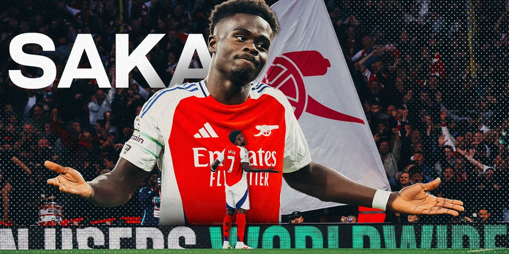 Arsenal sẽ hưởng lợi khi Bukayo Saka đang trên đường trở thành cầu thủ vĩ đại nhất mọi thời đại của Premier League