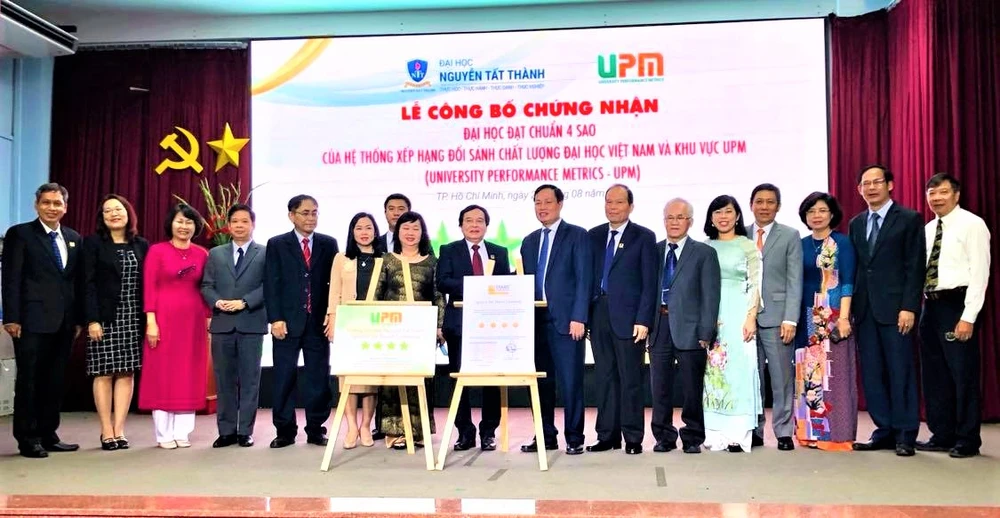 Trường ĐH Nguyễn Tất Thành đạt chuẩn 4 sao của UPM