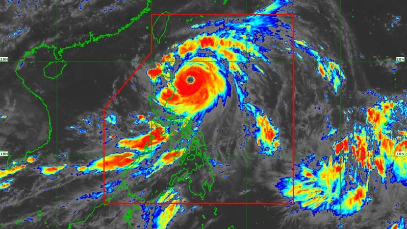 Ảnh vệ tinh bão Doksuri. Nguồn: Manila Times