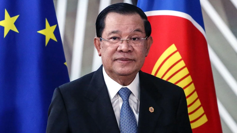 Thủ tướng Hun Sen. Ảnh: Bloomberg