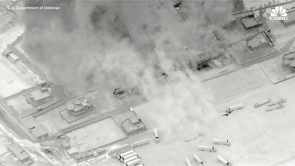 Một vụ không kích của Mỹ tại Iraq. Ảnh: CNBC
