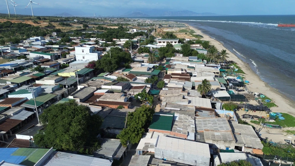 Thôn Vĩnh Trường, xã Phước Dinh, huyện Thuận Nam (tỉnh Ninh Thuận), nơi quy hoạch dự án nhà máy điện hạt nhân Ninh Thuận 1