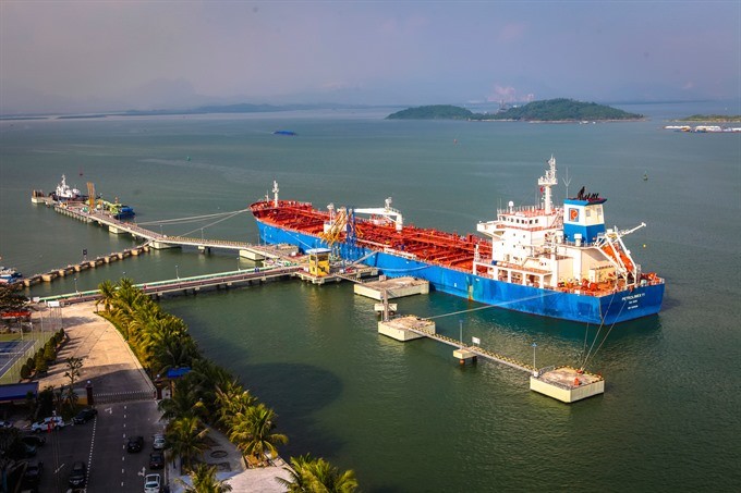 The B12 petrol terminal of the Viet Nam National Petroleum Group (Petrolimex) in the northern province of Quảng Ninh.Petrolimex debuted nearly 1.3 billion shares on the HCM Stock Exchange on Friday at VND43,200 per share. (Photo: VNA/VNS)