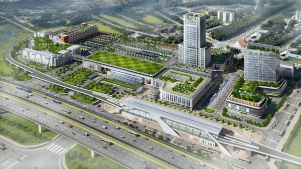  An artists’ impression of new Mien Dong coach station in District 9, HCMC