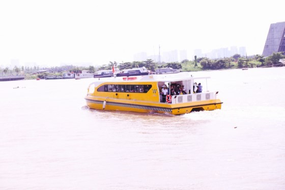The first river bus route in HCMC starts pilot operation on August 21 (Photo: SGGP)