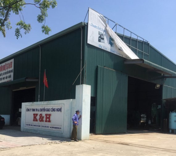 K & H Technology Transfer Company hires defense land west of Da Nang Airport (Photo: ĐNO)