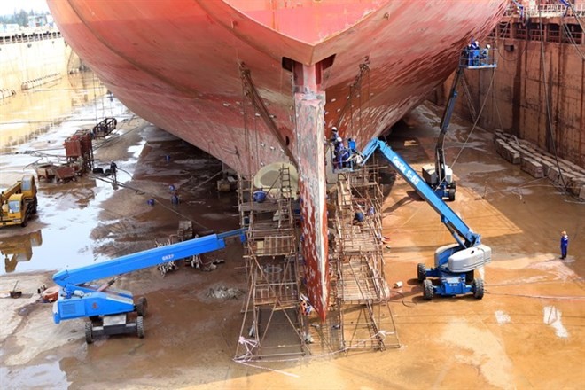Dung Quat Shipyard is among the loss-making projects to be restructured (Photo: VNA)