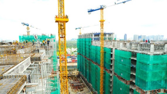 A low cost project under construction in HCMC (Photo: SGGP)