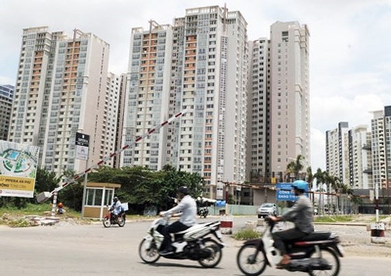 A new apartment block in HCMC (Photo: SGGP)