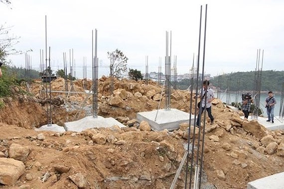 An under construction project in Son Tra peninsula