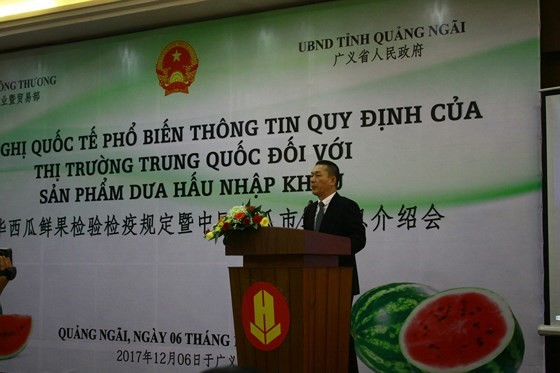 A Chinese representative states at the conference (Photo: SGGP)