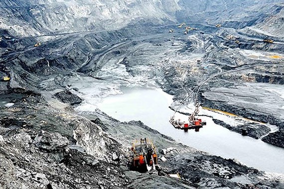A coal mining field in Quang Ninh province