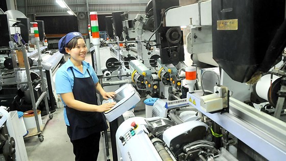 Textile and garment is one of major export items South Korea (Photo: SGGP)