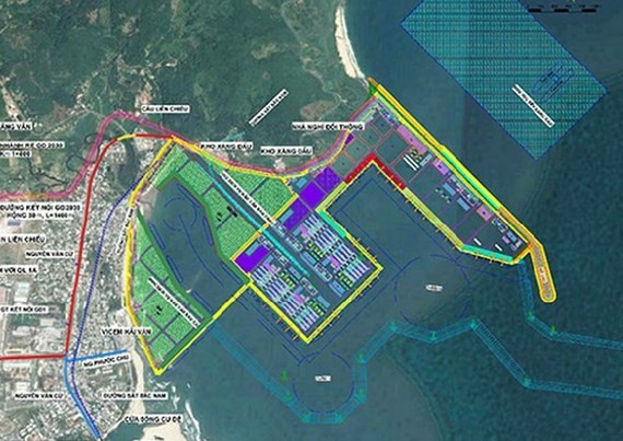 The 1:500 scale plan of Lien Chieu port