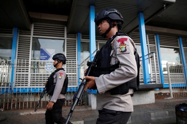 Police patrol in Jakarta (Source: VNA)
