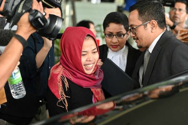 Siti Aisyah had been accused of killing North Korean national Kim Chol by smearing VX nerve agent on his face at Kuala Lumpur airport in February 2017, in a brazen Cold War-style hit that shocked the world. (Photo: FP/VNA) 