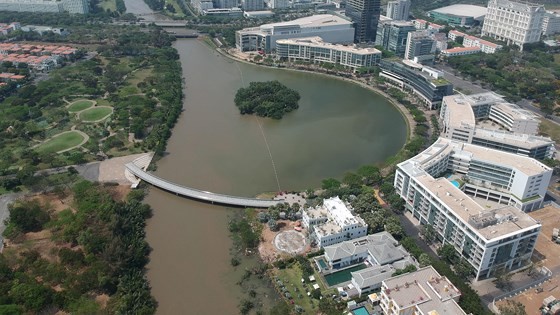 A view of Crescent Lake in District 7, HCMC (Photo: SGGP)