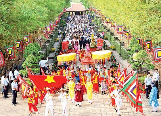 A Hung Kings commemoration ceremony in District 9, HCMC (Photo: SGGP)