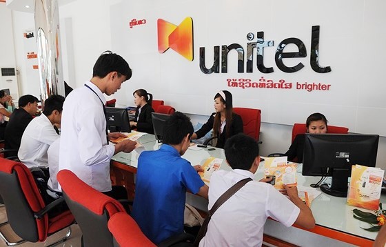 Unitel, an overseas investment of Viettel in Laos. (Photo: SGGP)
