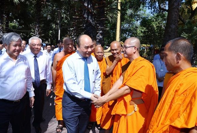 Prime Minister Nguyen Xuan Phuc visits Pali school (Source: VNA)