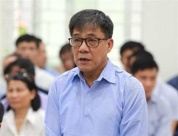 Former General Director of the PVEP Do Van Khanh, one of the defendants, at the trial on May 6 (Photo: VNA)